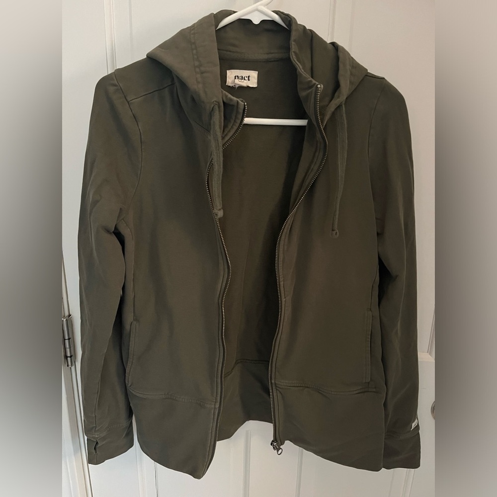 Women’s green Pact zip hoodie